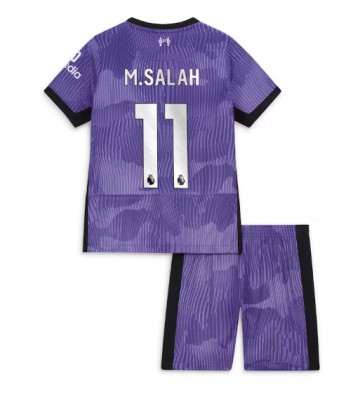 Liverpool Mohamed Salah #11 Tredje Kläder Barn 2023-24 Kortärmad (+ Korta byxor)